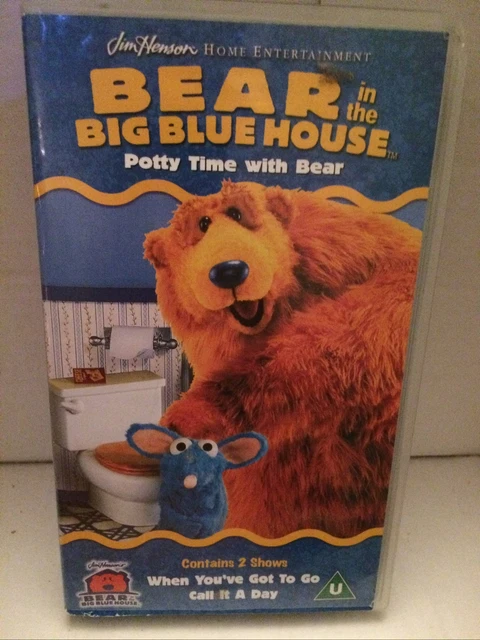 BEAR IN THE Big Blue House - Vhs Video - Potty Time With Bear - Jim