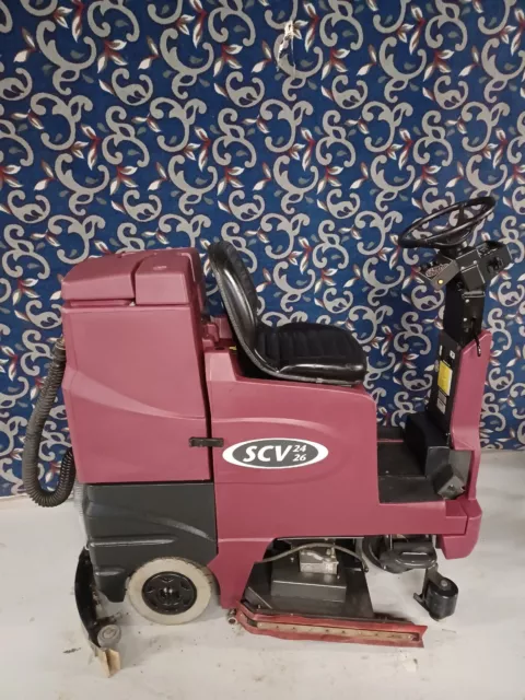 Minuteman SCV 2426 26" ride on floor scrubber with LOW hours and FREE shipping!