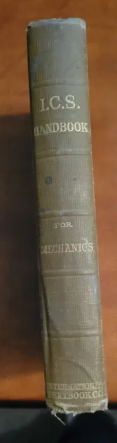 Vintage I.C.S. Machine Shop Handbook,  1st Edition-1924