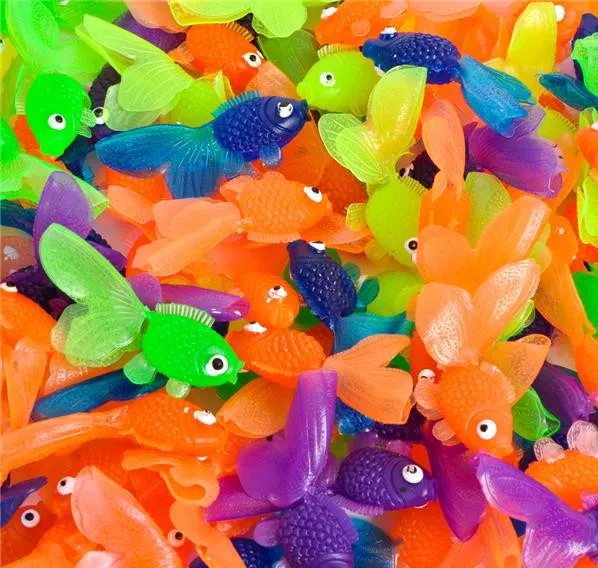 144 Vinyl Goldfish Fish, 2" Vending, Party Favor, Birthday, Pinata, Goody Bags