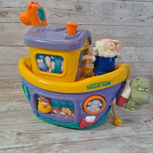 ANIMALS SOUND ARK. Animal Sound Effects Noahs Ark Pull Along Toy Unimax