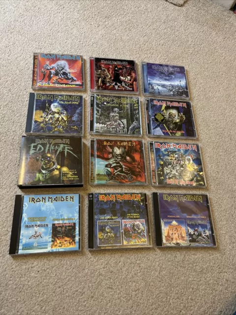 Rare 12 x Iron Maiden CD Lot Bundle Collection