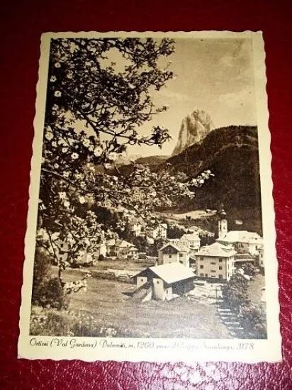 Cartolina Ortisei ( Val Gardena ) - Panorama 1950