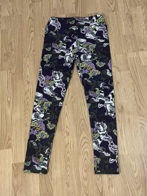 Lularoe Headless Horseman Sleepy Hollow Halloween Print OS One Size Leggings