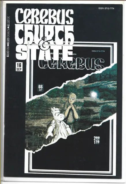 Cerebus Church And State #16 Aardvark Vanaheim Comics 1991 Bagged And Boarded