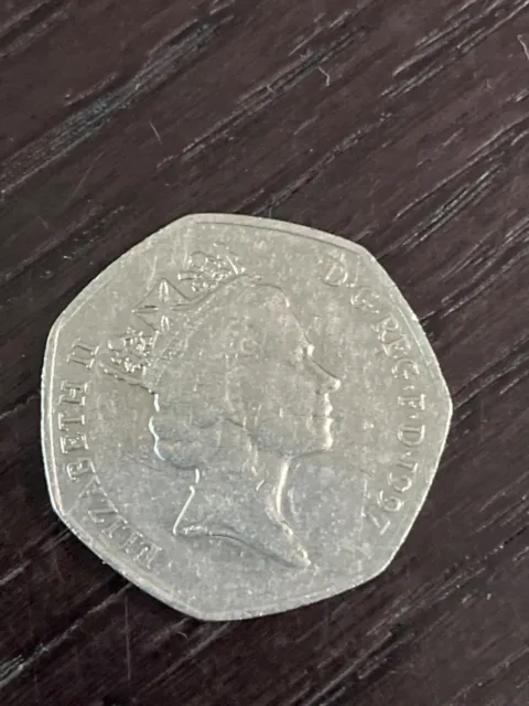 1997 Great Britain Queen Elizabeth Ii 50 New Pence Km 940.1