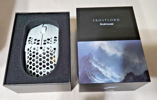 Souris Gaming Sans Fil Finalmouse UltralightX Prophecy Clix Edition - DPI 12800, Blanche, Neuve