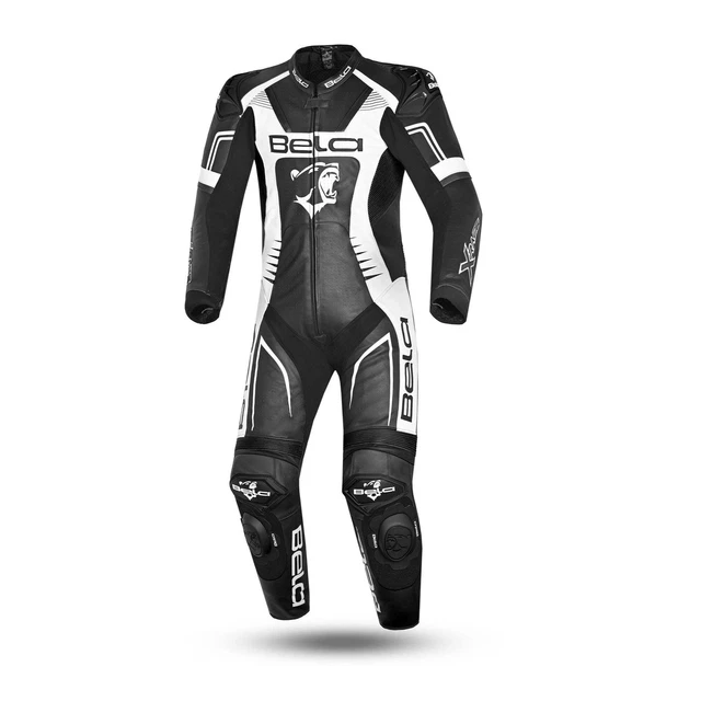 BELA-MONO PC X Race Traje de cuero para carreras de motos Negro