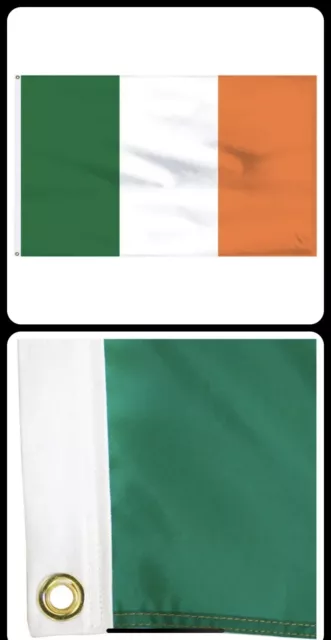 Ireland 2ft x 3ft Nylon Flag By Dettra Solar Max Made In USA NWOT
