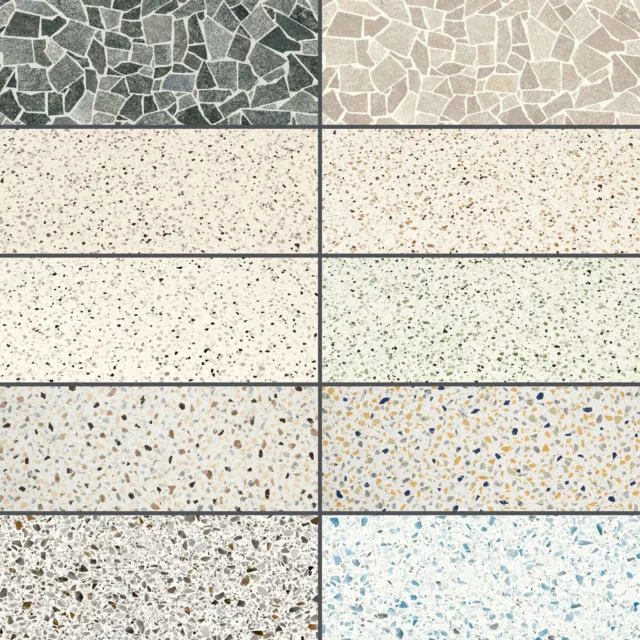 Terrazzo Cushioned Sheet Vinyl Flooring Granite Effect Kitchen & Bathroom Lino