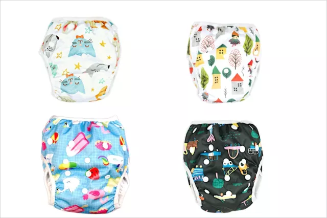 Unisex Reusable Swim Nappy Pant Diaper Newborn Toddler Swimwear Baby boy Girl AU 2