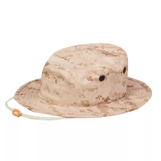 US Desert Digital Camouflage Combat Army Battle Rip cap Hat Sun Hat Boonie XL