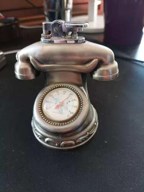 Briquet essence téléphone de bureau - RARE  - vintage lighter