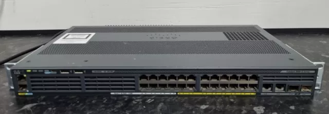 Cisco Catalysts 24 Port Switch Ws-c2960x-24psq-l V05 Rack Mount Fanless PoE