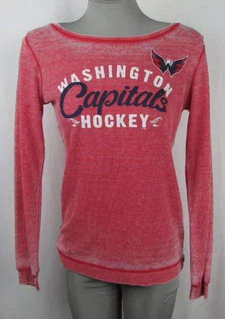 Washington Capitals NHL Women's Touch Red Thermal Style Long Sleeve Large Shirt