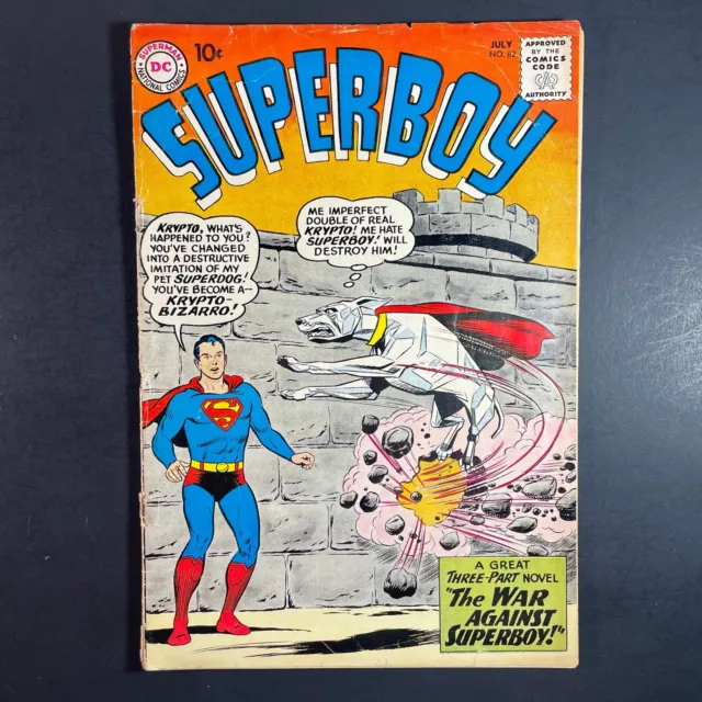 Superboy 82 1st Bizarro Krypto Silver Age DC 1960 Curt Swan Jerry Siegel comic