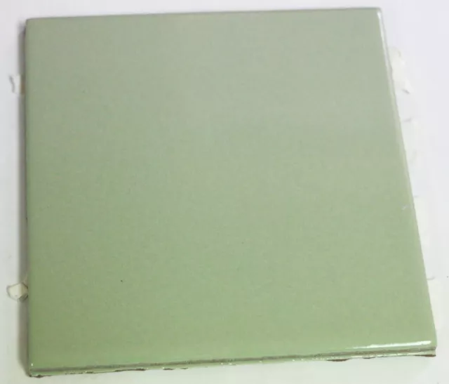 4x4 Tile Cream Green Glossy Wall Mosaic Ceramic C#551 1 Pc