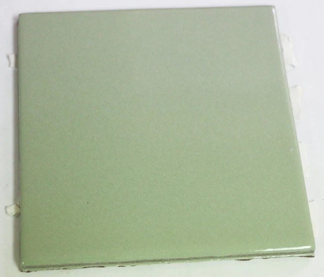 4x4 Tile Cream Green Glossy Wall Mosaic Ceramic C#551 1 Pc