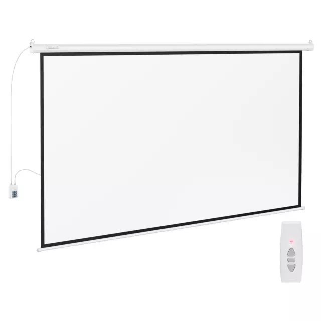 Écran De Projection Home Cinéma Vidéo Projecteur Motorisé 16:9 HD 133" 294x166cm