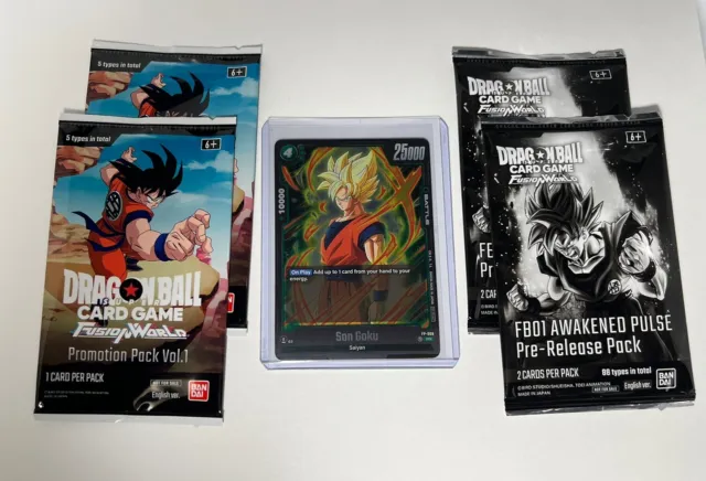 Dragon Ball Fusion World Awakened Pulse Pre Release + Promo Vol. 1 Pack + FP-008