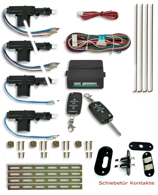 CENTRAL LOCKING FOLDING key radio VW bus T5 incl. sliding door contact