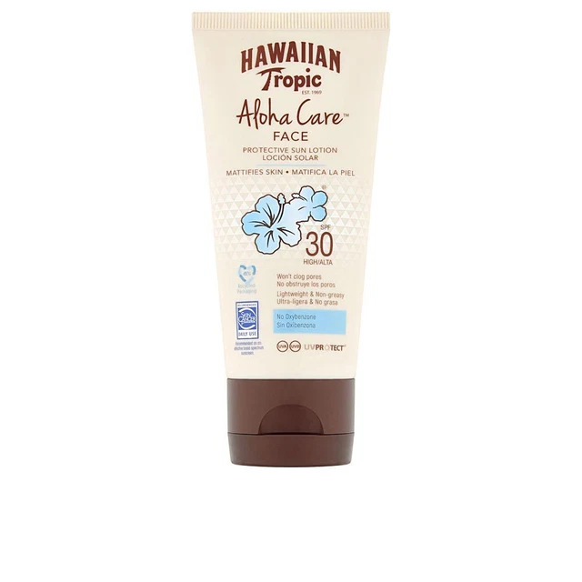 Solaires Hawaiian Tropic unisex ALOHA CARE FACE sun lotion SPF30 90 ml