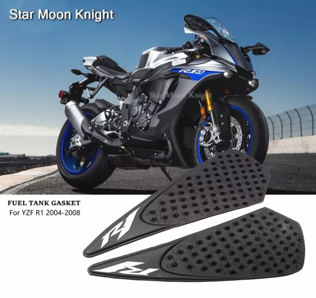 Motorcycle Accessories Tank sticker For Yamaha R1 2004 2005 2008 Black  New
