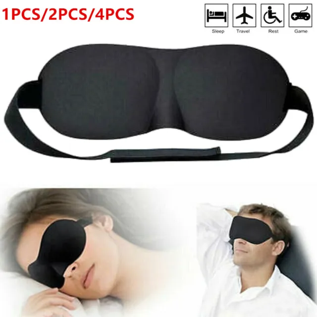 Travel Sleep Eye Mask Soft Memory Foam Padded Shade Cover Sleeping Blindfold