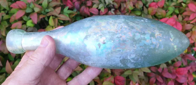 Nice OPALESCENT 1880s Plain Blob Top TORPEDO Lemonade Found Lake Bolac Vic F-GC!