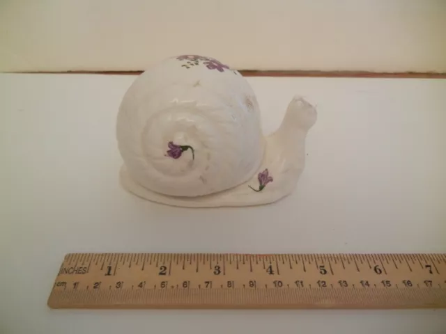 Porcelain Snail figurine, jewelry dish