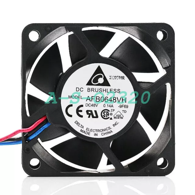 AFB0648VH Doau ball bearing Waterproof fan DC48V 0.14A 3wire free shipping