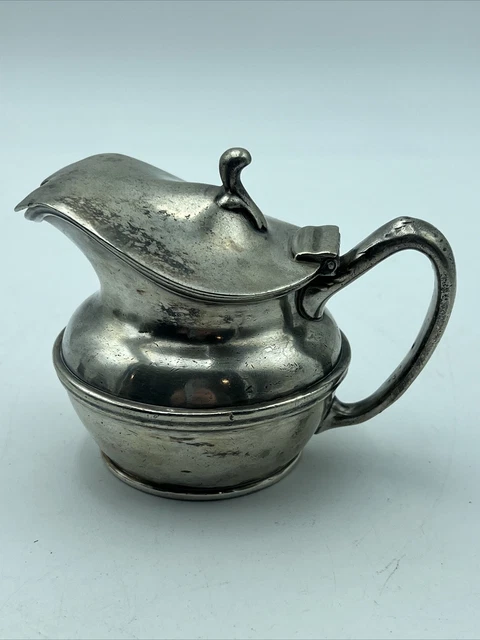 🔥ANTIQUE LOUISVILLE & NASHVILLE RR REED & BARTON SILVER SOLDERED 8oz CREAMER🔥