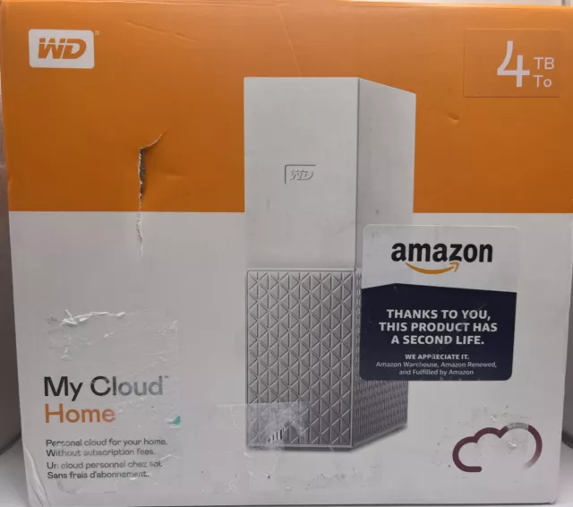 WD - My Cloud Home 4TB Personal Cloud - White. OPEN BOX FREE SHIPPING