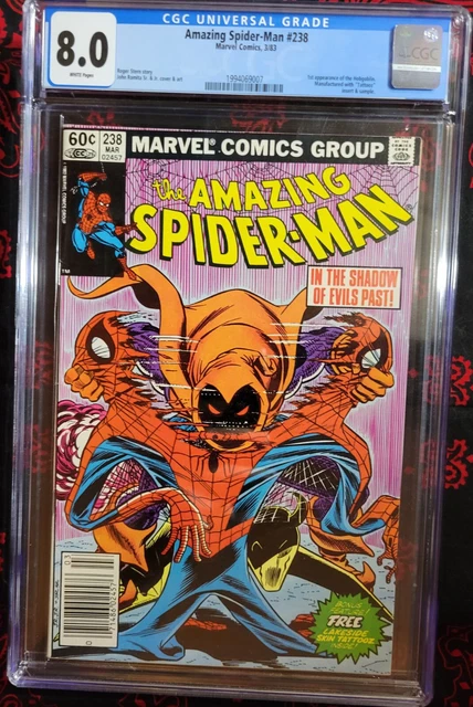 Amazing Spider-Man 238 CGC 8.0 First APP OF HOBGOBLIN WITH TATTOOZ NEWS STAND