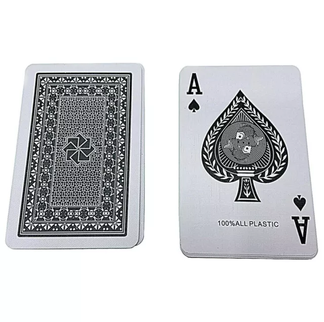Nouveau 54 Pcs Poker Cartes à Jouer Deck of Play Cards Coated Casino... 2