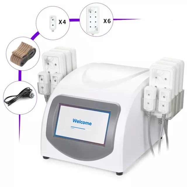 LLLT 635nm - 650nm 5mw LED 10 Pads Body Massage Spa Beauty Machine Home Use