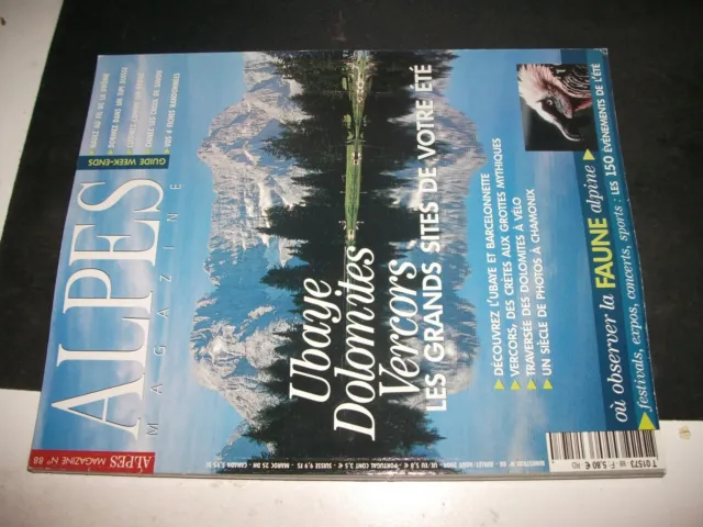 ** Alpes magazine n°88 Vallée de l'Ubaye - Vercors - Dolomites
