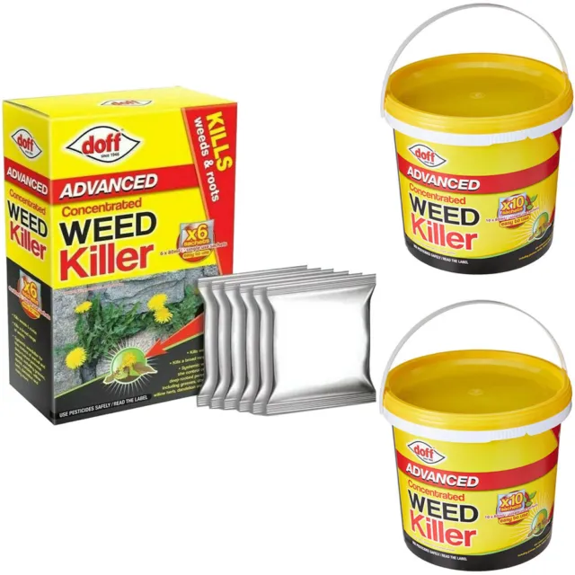 Extra Strong Weedkiller Doff Advanced Concentrated Weed & Roots Killer Sachets