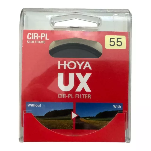 Original Hoya 55 mm UX schmale kreisförmige Polarisation. Premium Glas (L3-887)
