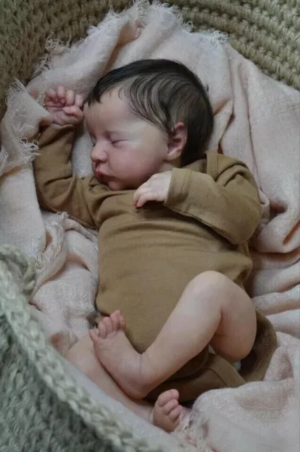 19'' Reborn Baby Doll Soft Full Body Silicone Newborn Real Lifelike Toddler Gift