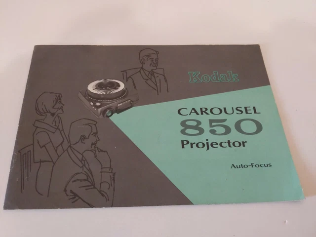 Original Manual for Kodak 850 Carousel Slide Projector, Auto-Focus
