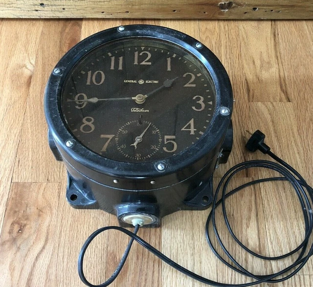 TELECHRON GE GENERAL Electric WWII Navy Ships Clock Type A Series B