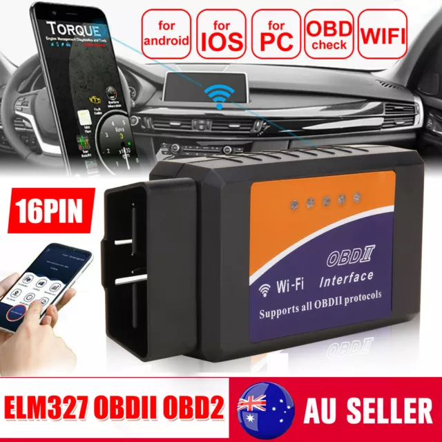 ELM327 Interface OBDII OBD2 WiFi Car Engine Diagnostic Code Reader Scan Tool