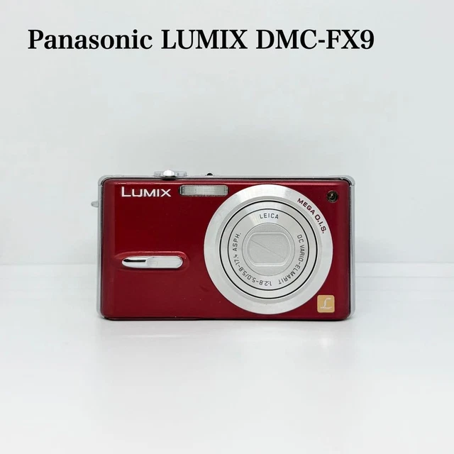 PANASONIC LUMIX DMC-FX9 Red Compact Digital Camera, Return