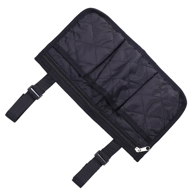 Bolsas laterales para silla de ruedas de gran capacidad hermosas prácticas reposabrazos almacenamiento lateral