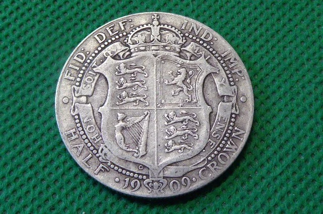 Edward Vii , Silver Half Crown , 1909   (T676)