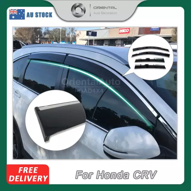 Injection Stainless Weather Shield Window Visor Weathershields For CRV 2012-2017