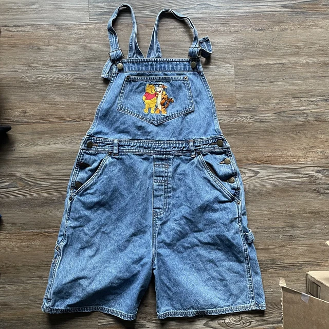 Pooh vintage womens short Overalls