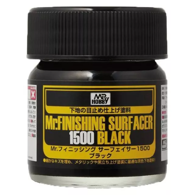 Mr Hobby - Mr. Finishing Surfacer 1500 negro 40 ml