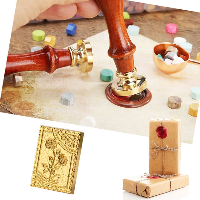 Special-shaped Fire Paint Head Retro 3D Relief Stamps Head for Wedding Card (A)